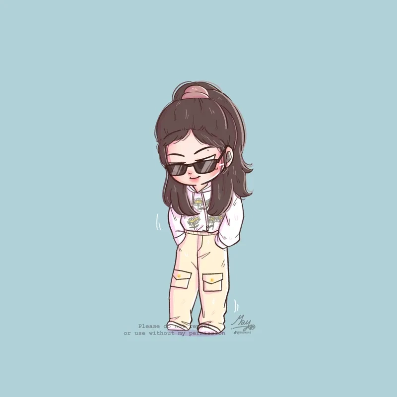 Thử Jennie chibi drawing để tạo hình Jennie của riêng bạn