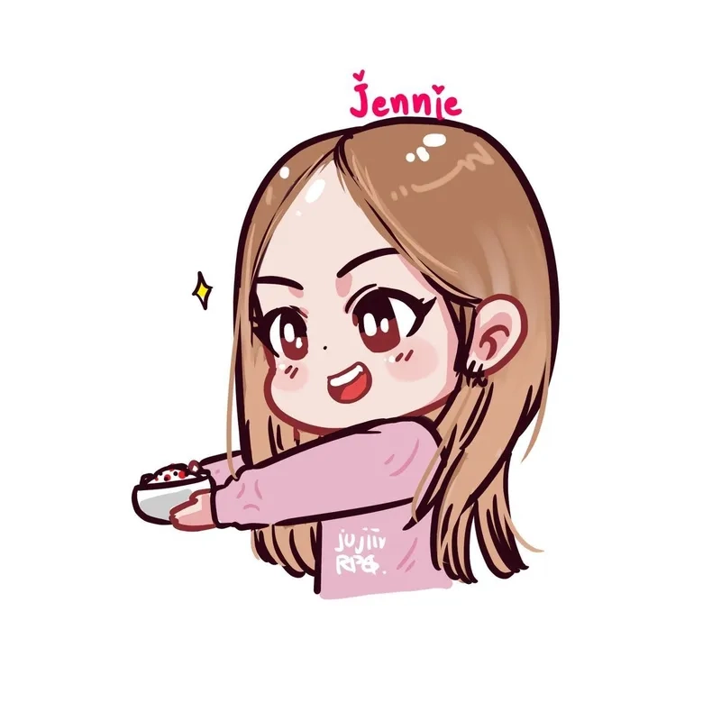 Sưu tầm Jennie Kim chibi để khoe tình yêu với Jennie