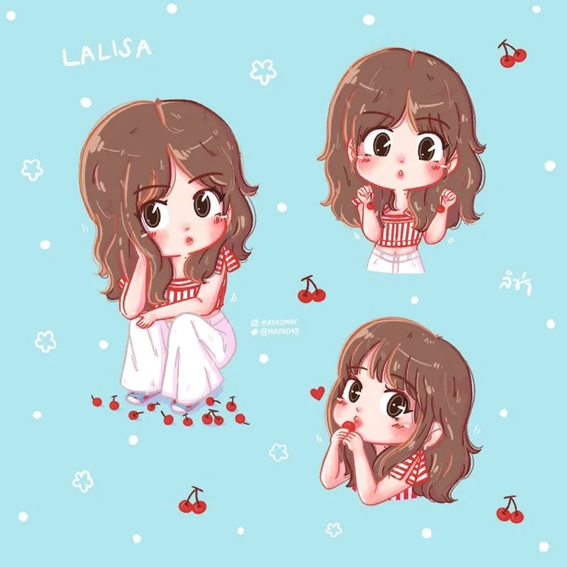 Lisa chibi cute khiến bạn tan chảy ngay