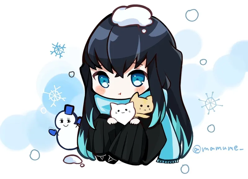 Tự tay vẽ Muichirou với phong cách chibi cực dễ thương