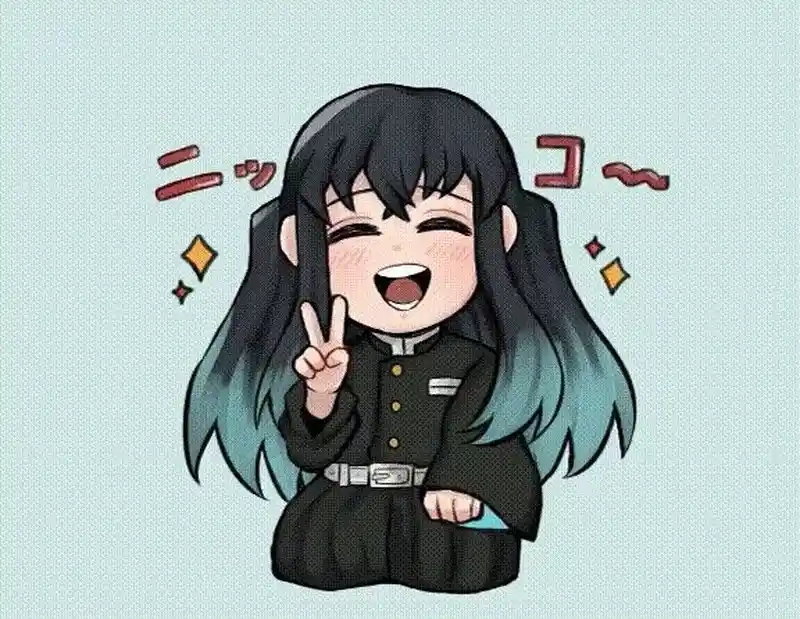 Tải ngay Muichiro Tokito chibi cute làm avatar độc đáo