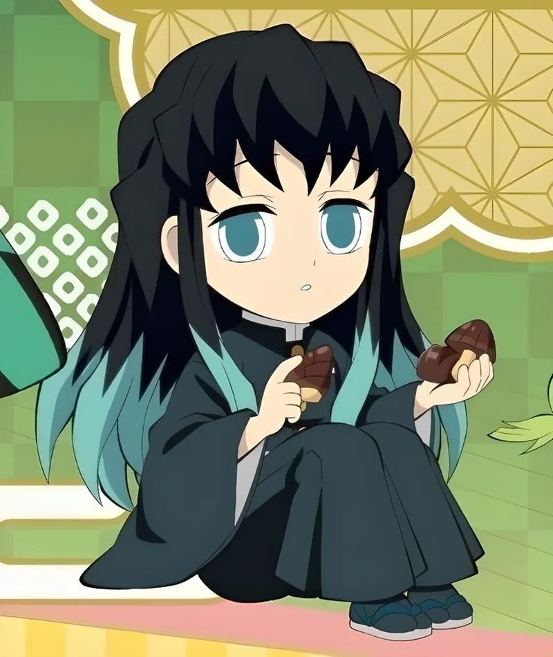 Bộ hình ảnh Muichirou chibi cute khiến fan không thể rời mắt