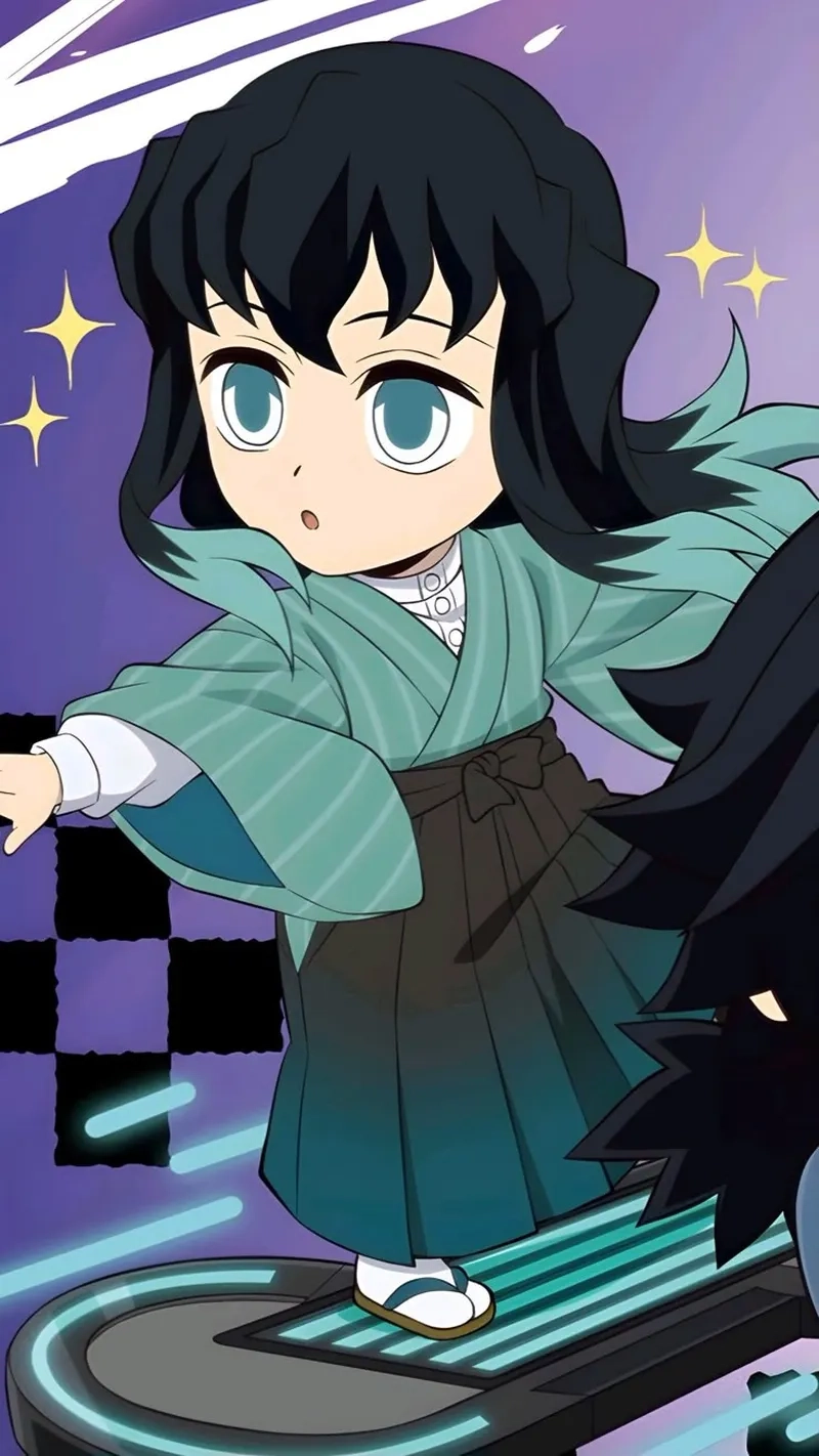 Thử vẽ Muichirou chibi dễ vẽ để khoe tài năng nghệ thuật