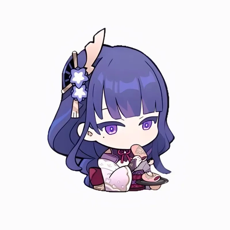 Yêu ngay Raiden Ei chibi với phong cách anime ngọt ngào