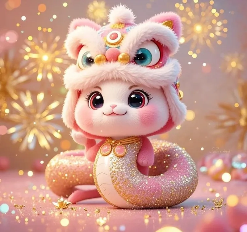 Tải ngay hình rắn chibi siêu cute cho thiết kế của bạn