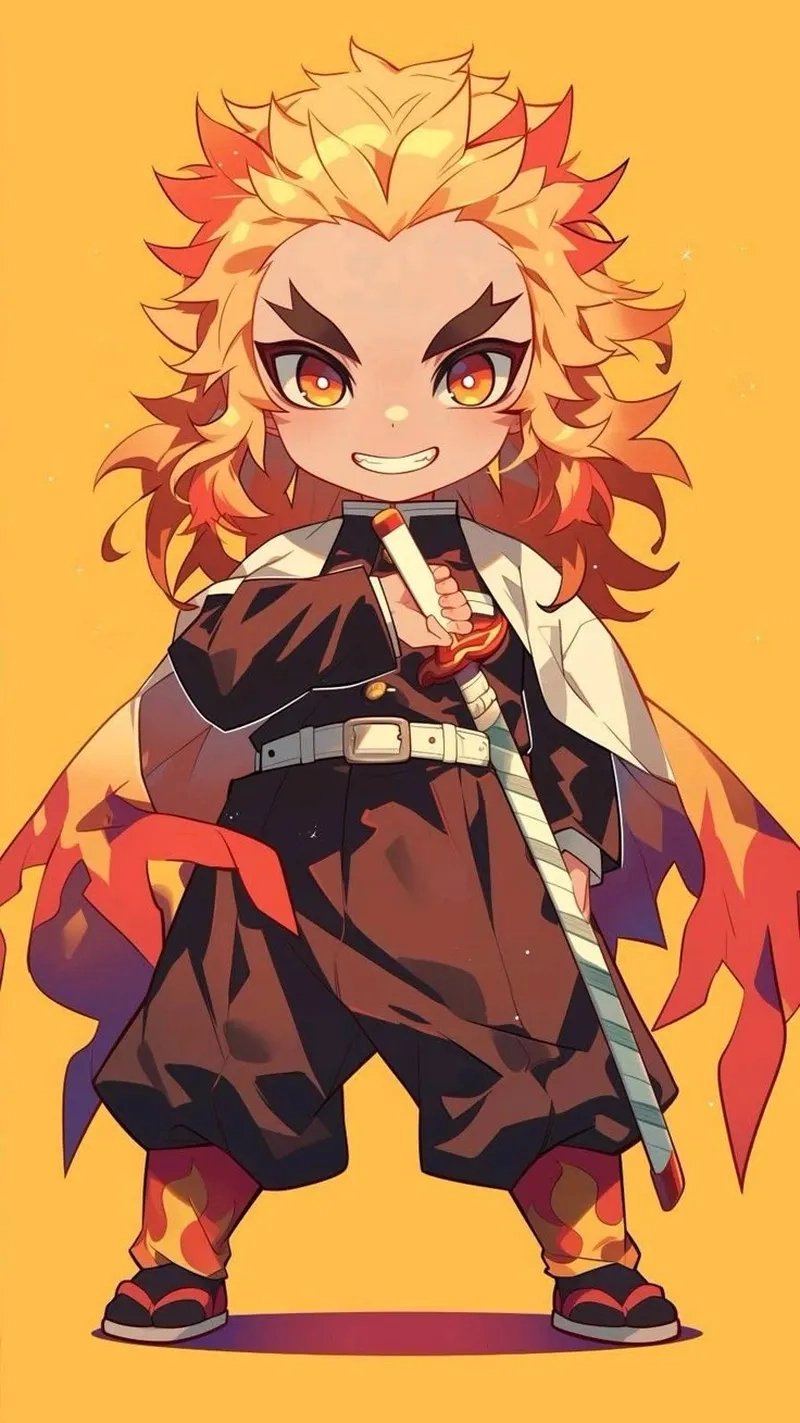 Bộ sưu tập Kimetsu no Yaiba Rengoku chibi cho fan anime
