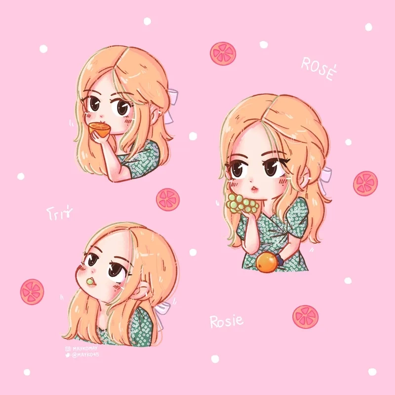 Thử vẽ Rose Blackpink chibi đơn giản để tạo fanart độc quyền