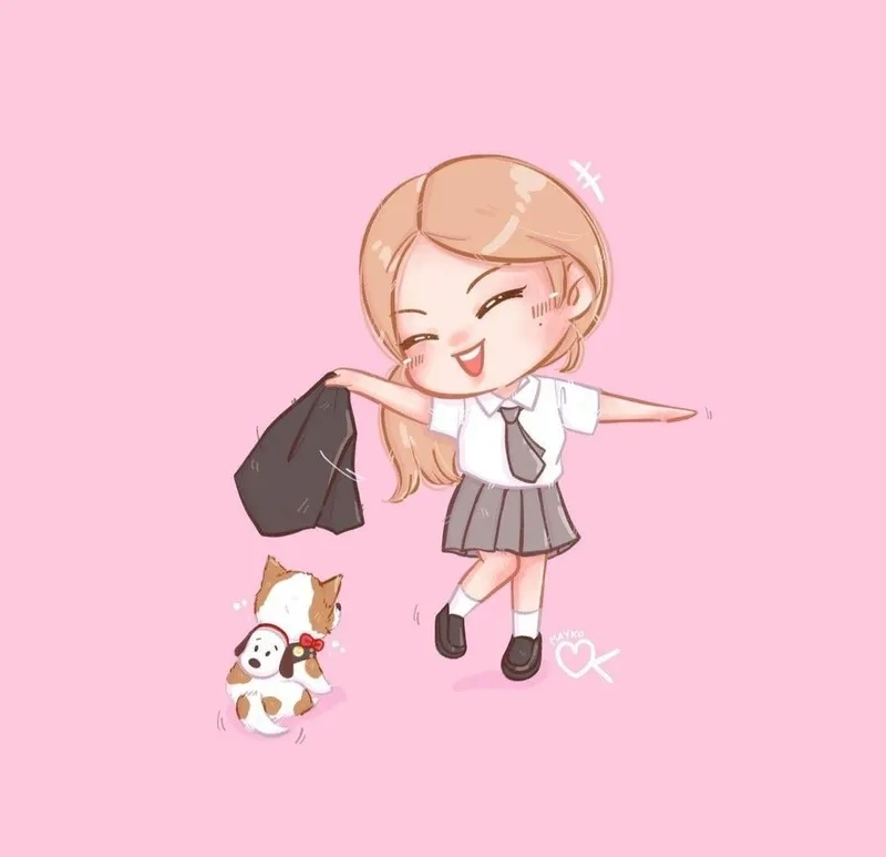 Tạo fanart Rose chibi Apt để thêm sắc màu cho bộ sưu tập