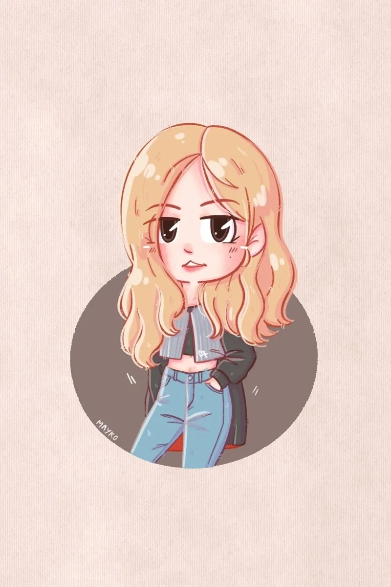 Ngắm ảnh Rose chibi cute siêu đáng yêu cho fan Rosé Blackpink