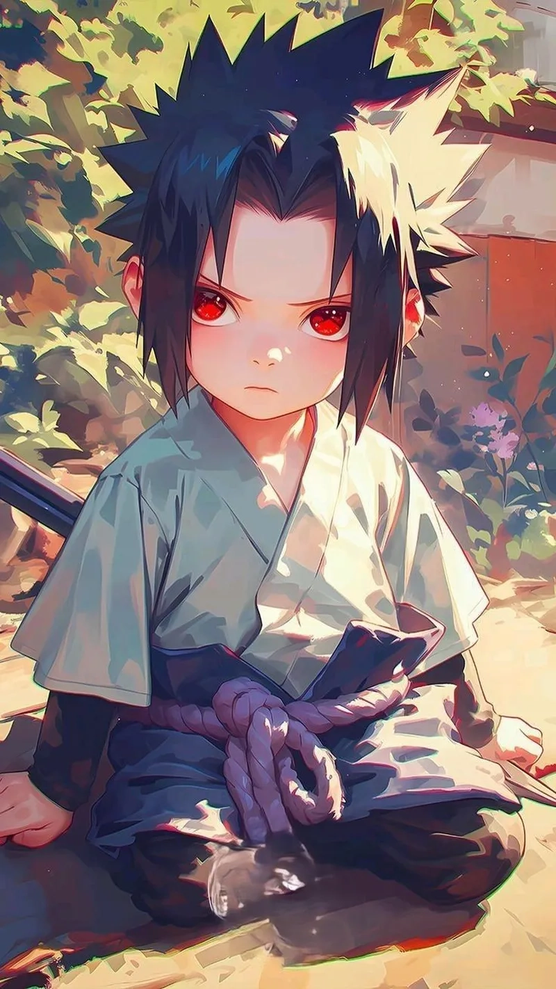 Tải ảnh sasuke chibi cute để làm profile nổi bật