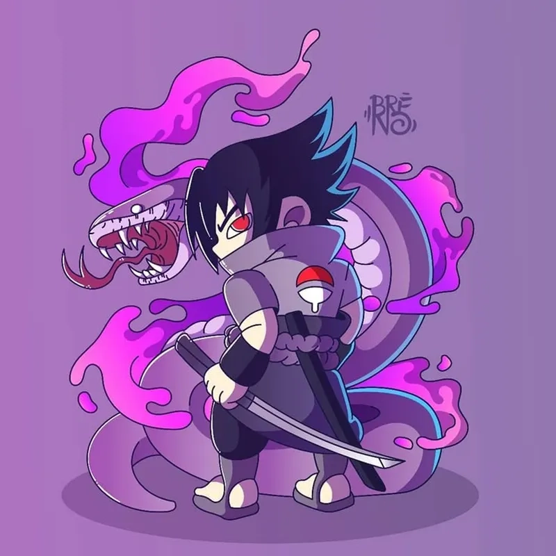 Tải adult sasuke chibi làm hình đại diện chất