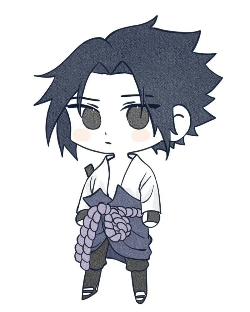 Học vẽ sasuke chibi drawing với các bước đơn giản