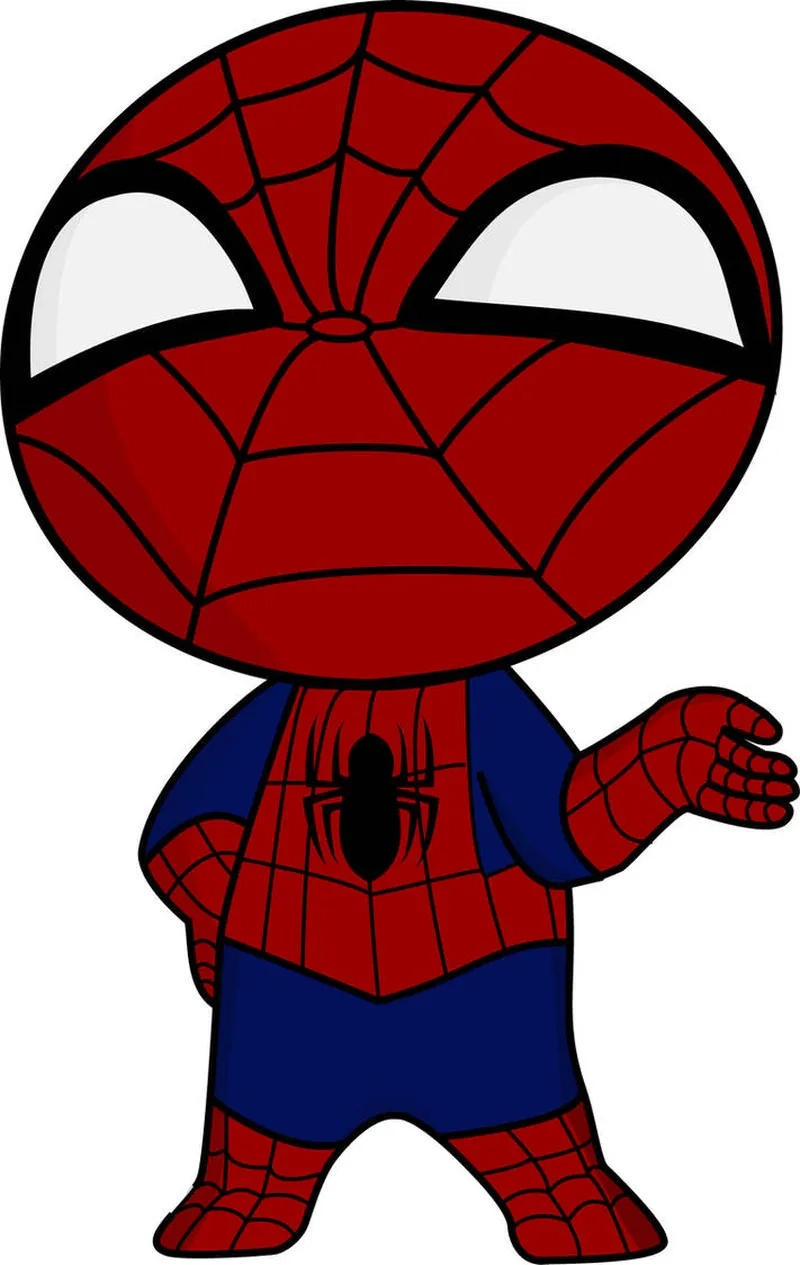 Học cách vẽ Spider Man chibi để tạo nhân vật kawaii