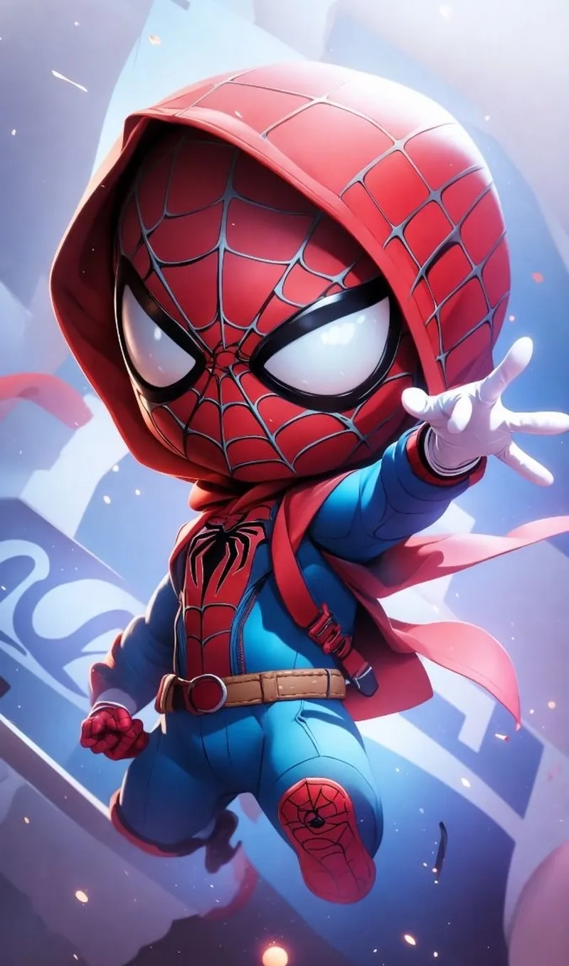 Yêu chibi Spider Man Deadpool cho cặp đôi đáng yêu