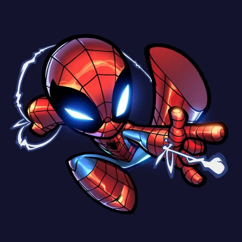 Học hình vẽ Spider Man chibi để sáng tạo nhân vật