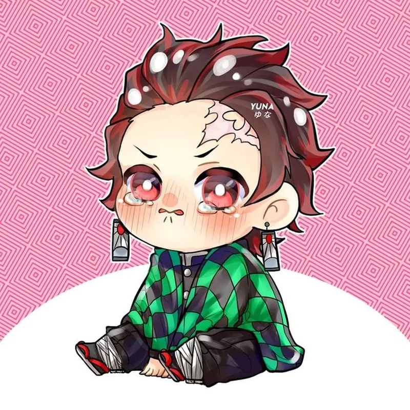 Sáng tạo với hình vẽ Tanjiro chibi để thể hiện phong cách riêng