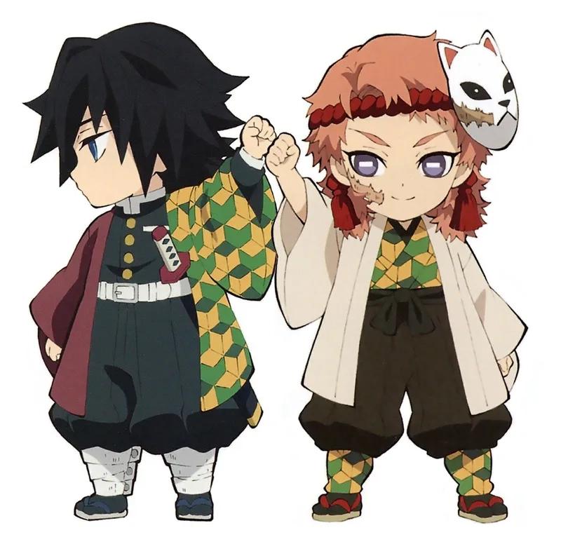 Ảnh chibi thanh gươm diệt quỷ làm nổi bật phong cách anime