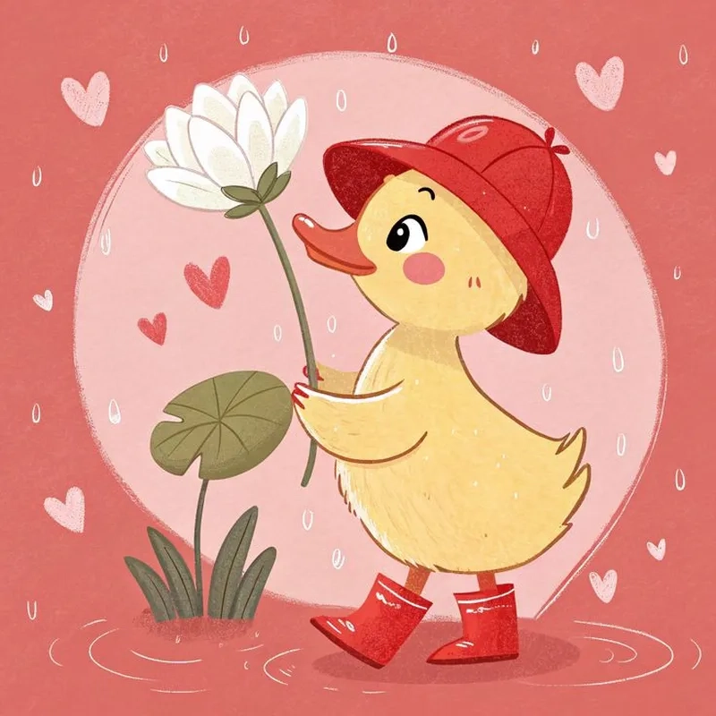 Ngắm vịt chibi cute trong từng nét vẽ anime siêu xinh