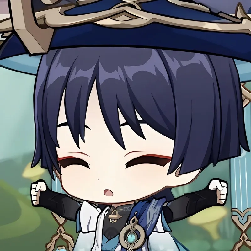 Tải Wanderer chibi png để thiết kế siêu chất