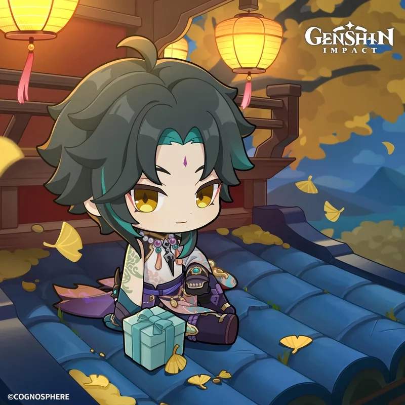 Thưởng thức Xiao chibi art với phong cách vẽ ấn tượng