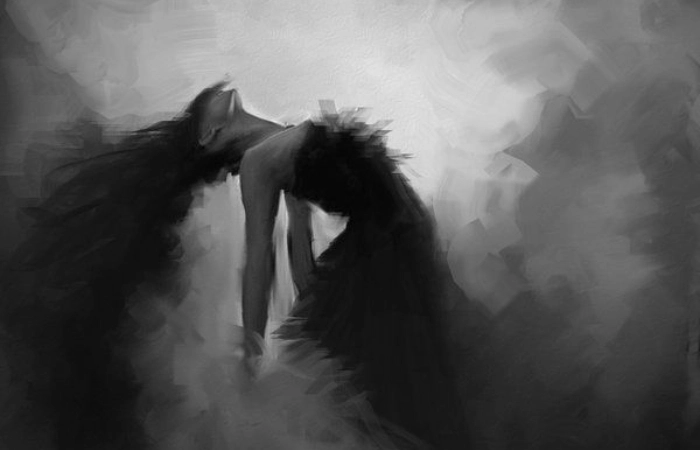 Ảnh đen trắng buồn nghệ thuật và đầy chất suy tư