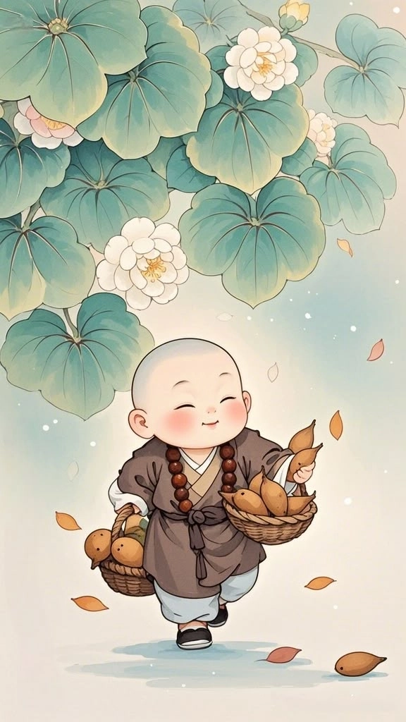 Chia sẻ liền tay khi tải hình chú tiểu về máy