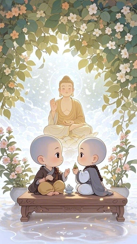 Cảm hứng mới từ những hình ảnh chú tiểu dễ thương