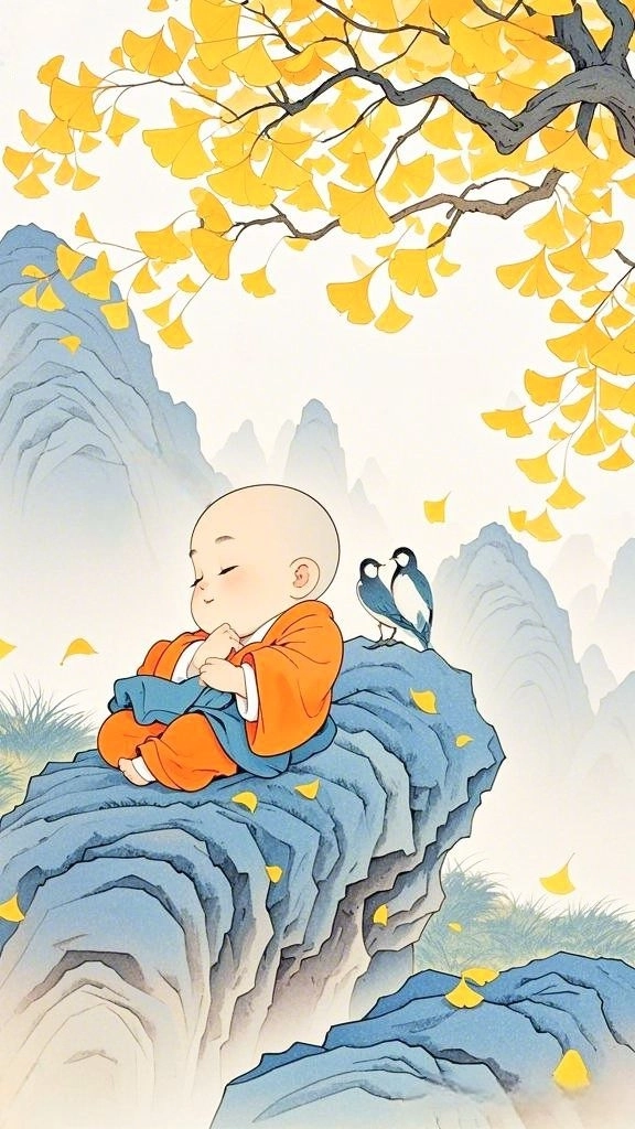 Dễ chịu hơn cùng hình ảnh về chú tiểu sáng tạo