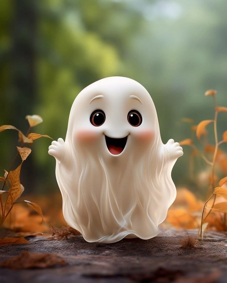 Đổi ảnh với hình con ma cute nổi bật