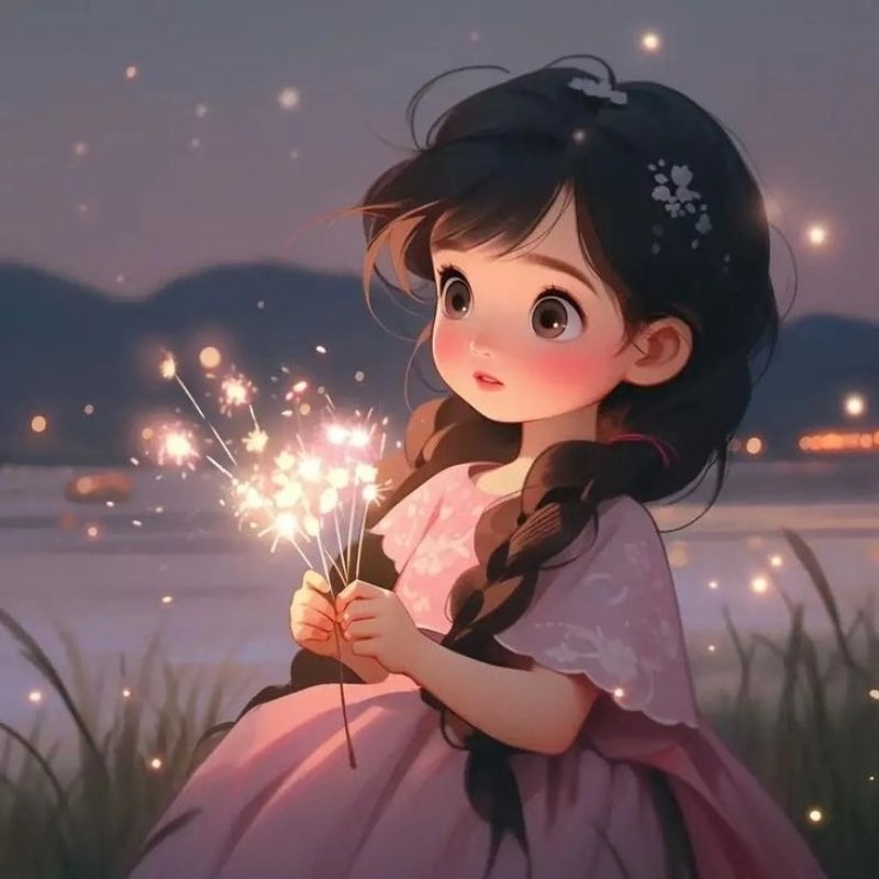 BST hình chi bi bé gái đáng yêu