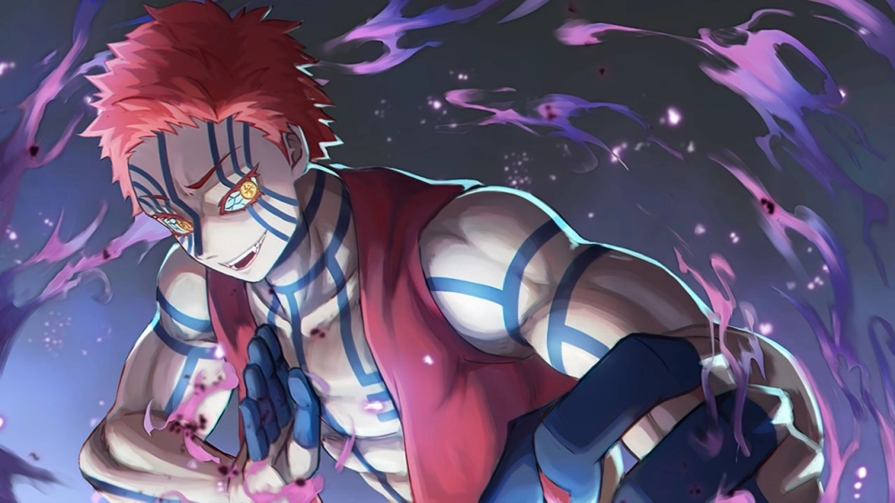 Khám phá vẻ ngầu của akaza trong demon slayer