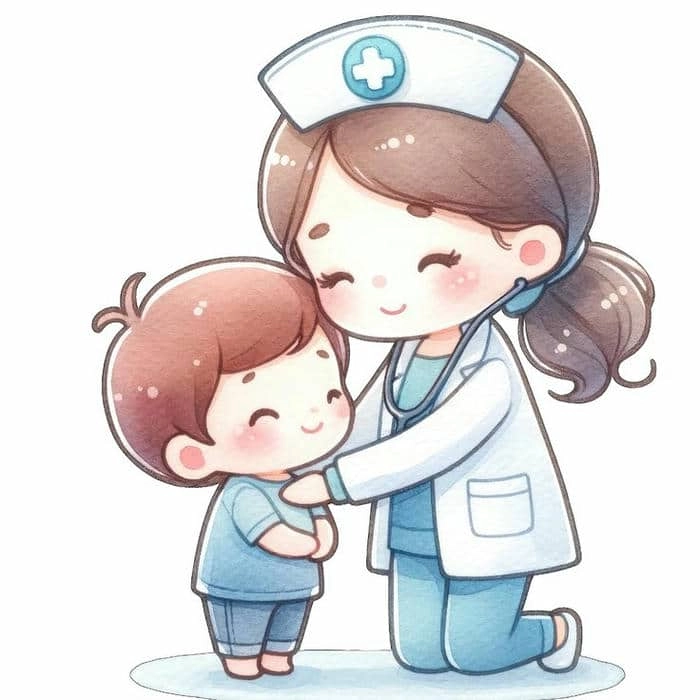 Lưu ngay hình nền bác sĩ chibi đẹp tinh tế