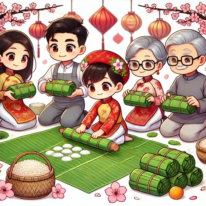 Xem ngay bộ sưu tập hình chibi tết lung linh