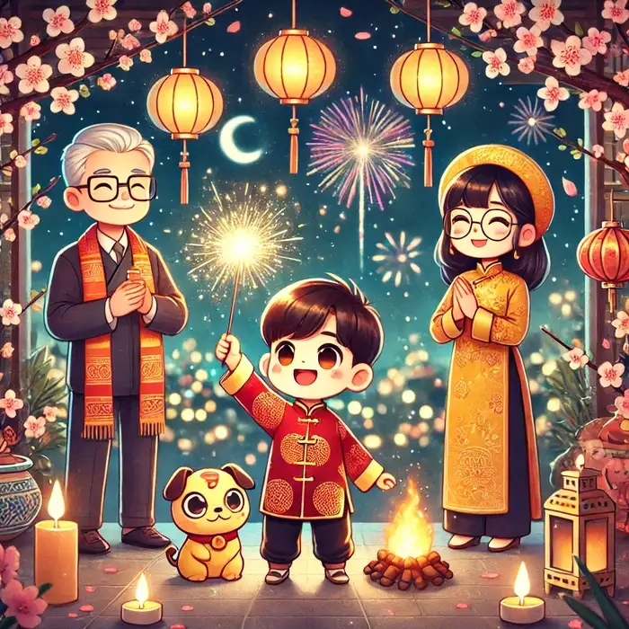 Ngắm nhìn bộ ảnh chibi đón tết cực sinh động