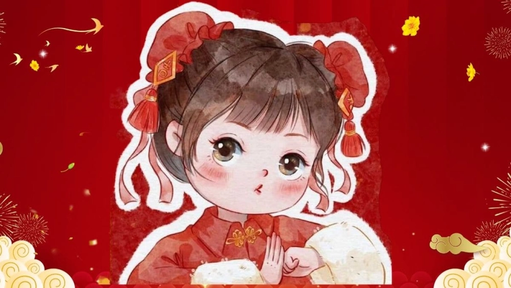 Chia sẻ bộ ảnh tết chibi gia đình cực đáng yêu