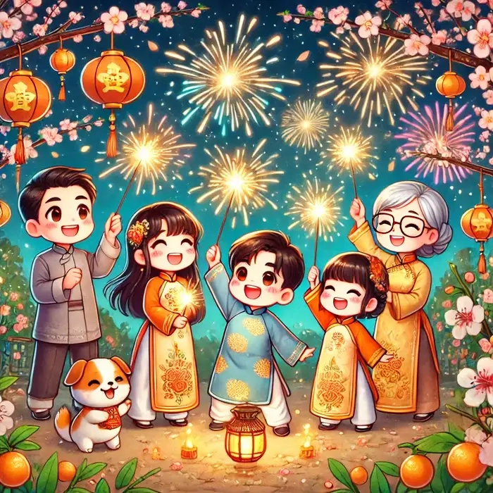 Bé yêu nổi bật với ảnh tết cute chibi độc quyền