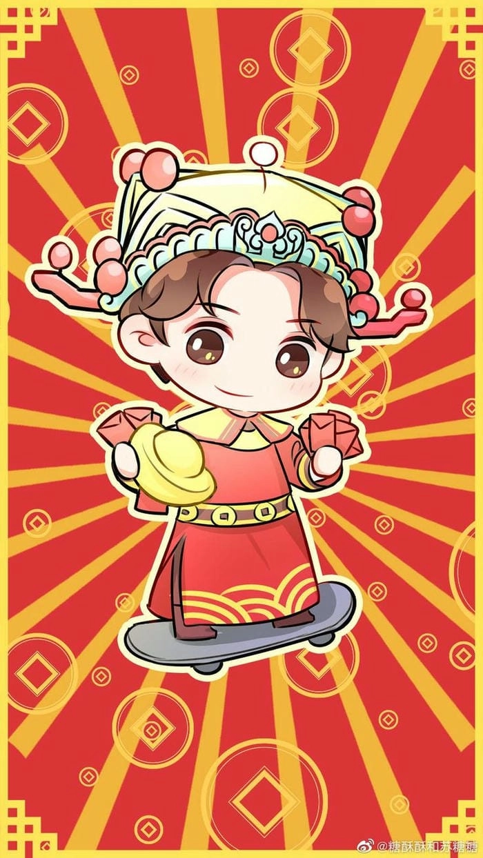 Cùng bé lưu giữ kỷ niệm với ảnh chibi ngày tết