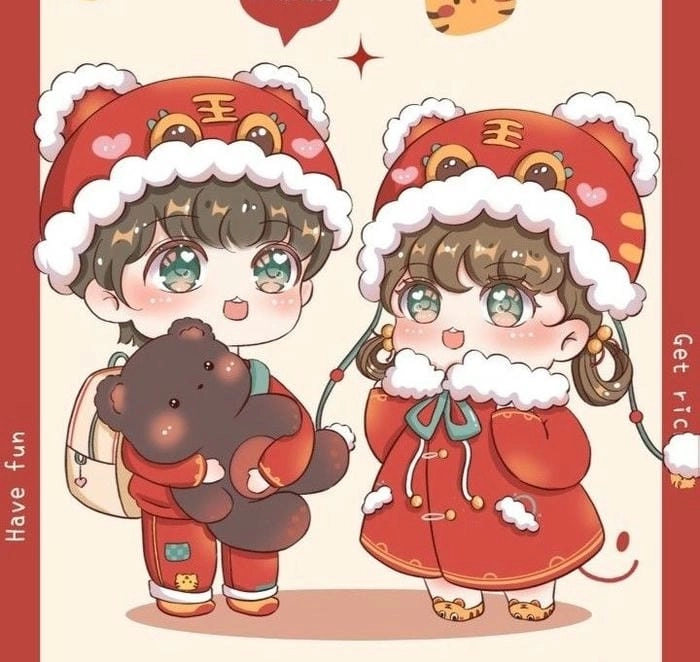 Đón không khí xuân rộn ràng với chibi ngày tết