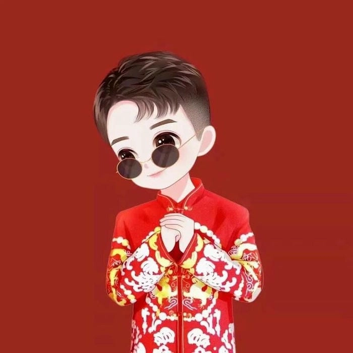 Trang trí tết lung linh với hình chibi cute tết