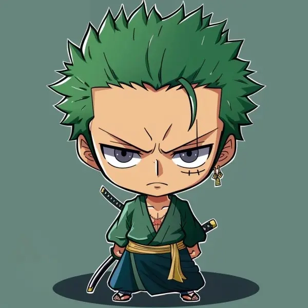 Tuyển chọn mẫu zoro chibi art đậm chất riêng