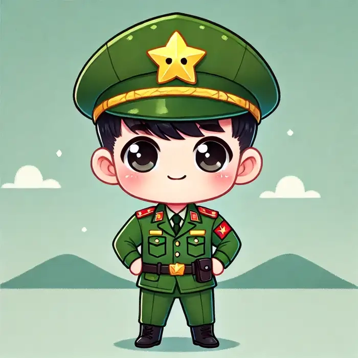 Khám phá hình ảnh chú bộ đội chibi hot trend