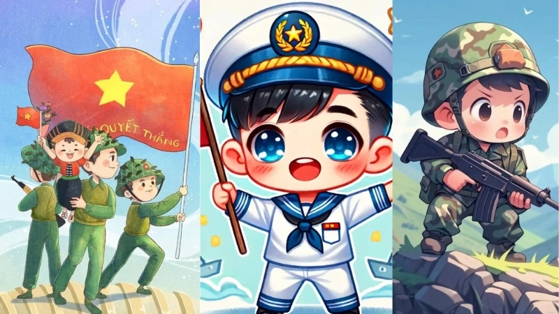 Chú bộ đội chibi là như thế nào khiến dân mạng phát sốt