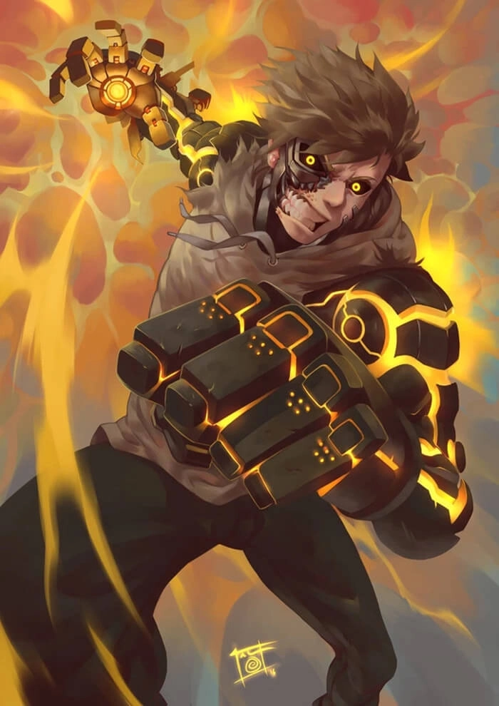 Cảnh saitama đấm genos mãn nhãn người xem