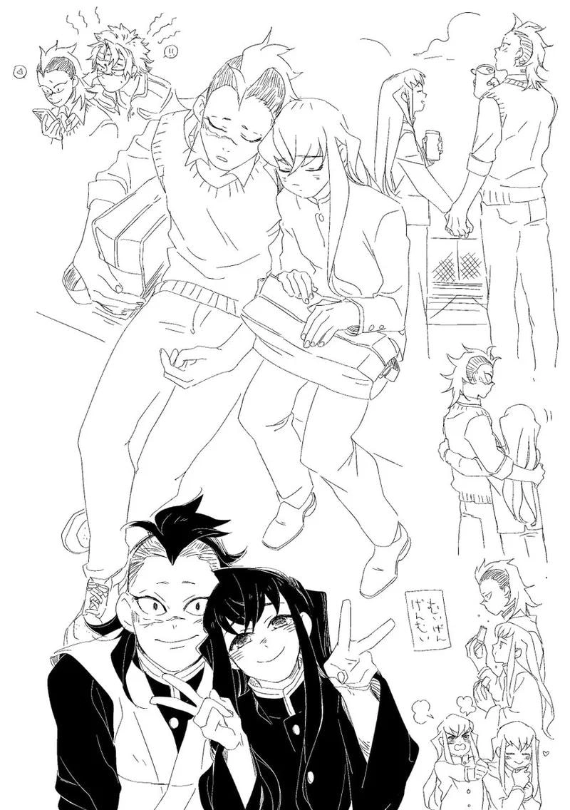 Khoảnh khắc ngọt ngào của sanemi x genya cute