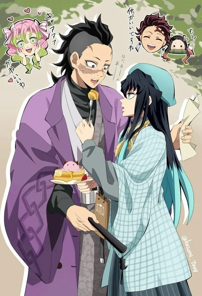 Hình ảnh demon slayer genya x sanemi đáng nhớ