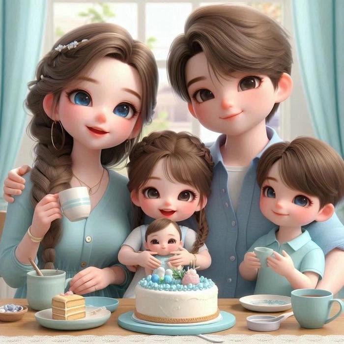 Gia đình của chibi cùng nhau viết nên câu chuyện