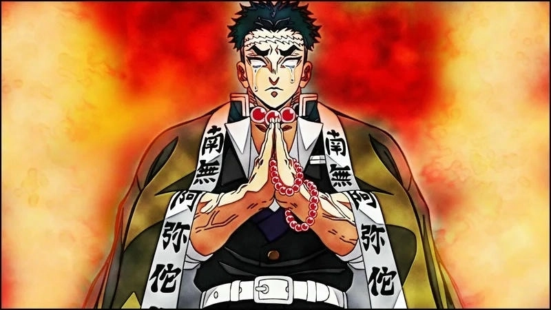 Tác phẩm nghệ thuật vẽ gyomei đầy cảm xúc