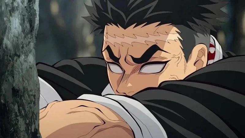 Chiến binh thép gyomei demon slayer đầy oai hùng