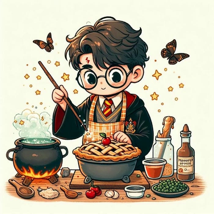 Chibi harry potter cực xinh trong từng khung hình