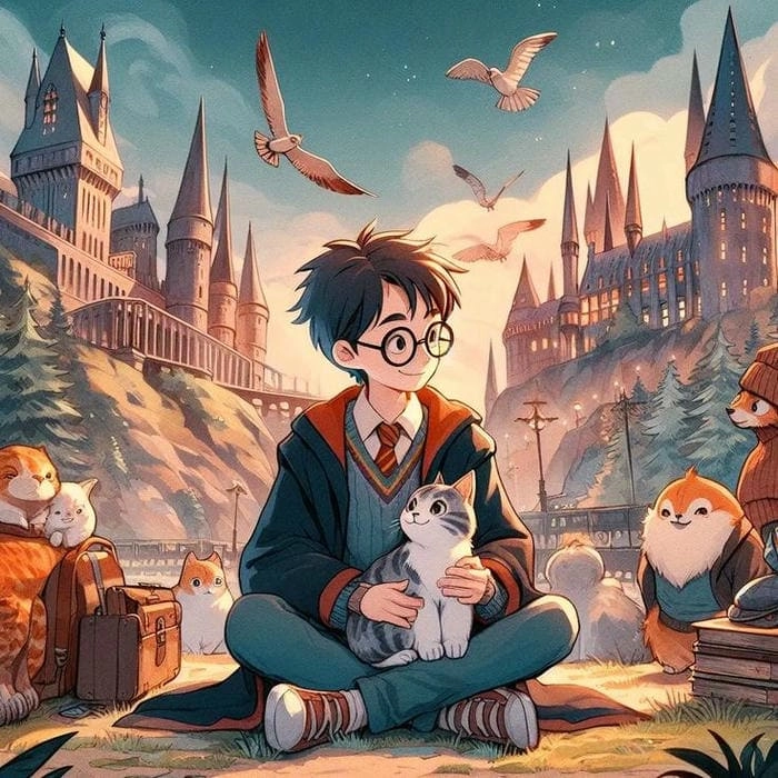 Ngắm nhìn harry potter chibi anime siêu đáng yêu